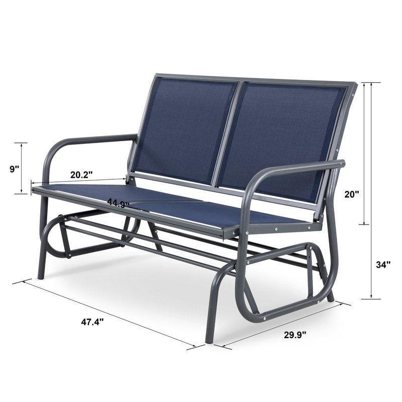 Nuu-Garden-Steel-Outdoor-Glider-Bench