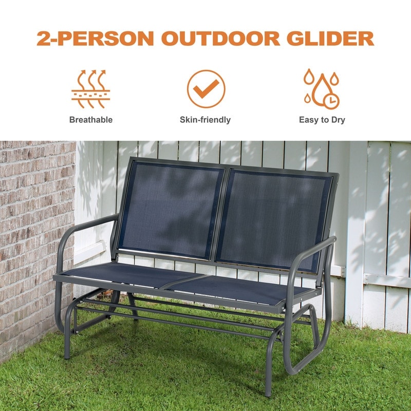 Nuu-Garden-Steel-Outdoor-Glider-Bench