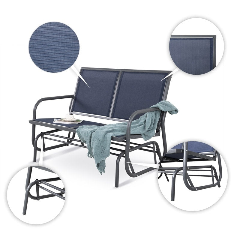 Nuu-Garden-Steel-Outdoor-Glider-Bench